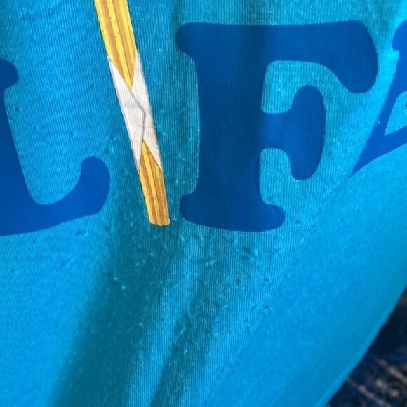 Disney Parks Living my best life T-shirt, size 2X, fair used condition - Picture 7 of 10